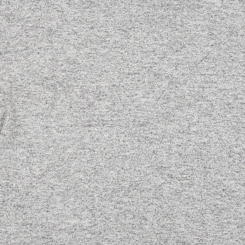 Pull&Bear Womens Grey Crew Neck  Polyester Pullover Jumper Size M