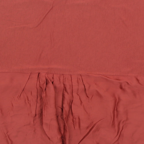 Phase Eight Womens Red  Viscose Basic T-Shirt Size 10 Crew Neck