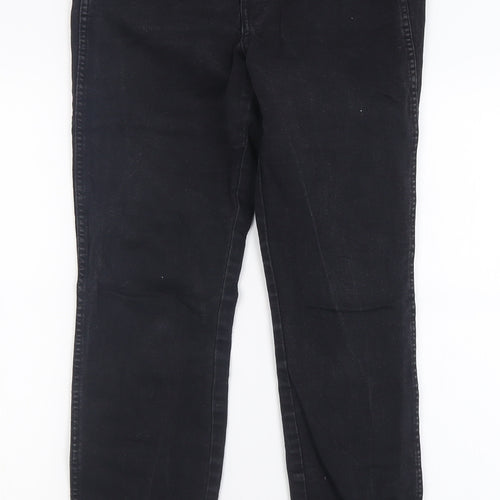 H&M Womens Black  Cotton Skinny Jeans Size 28 L28 in Regular Button