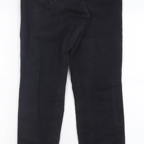 H&M Womens Black  Cotton Skinny Jeans Size 28 L28 in Regular Button