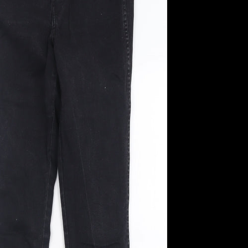 H&M Womens Black  Cotton Skinny Jeans Size 28 L28 in Regular Button