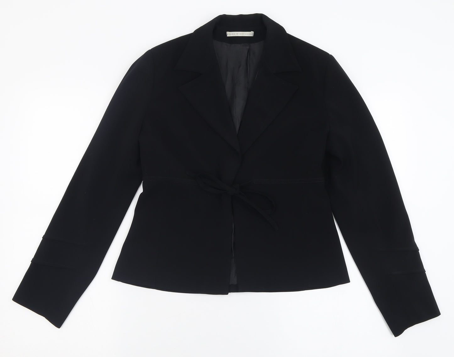 IVANA BIANCA Womens Black   Jacket Blazer Size 14  Button