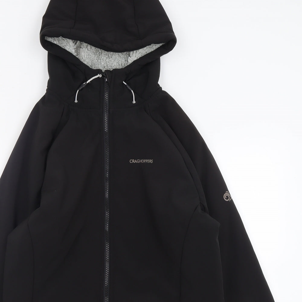 Craghoppers Womens Black   Quilted Coat Size 14  Zip