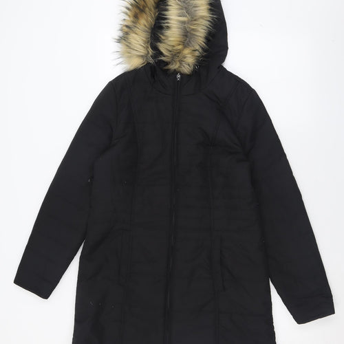Centigrade Womens Black   Parka Coat Size XS  Zip
