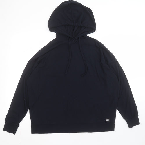 USA Pro Womens Blue  Polyester Pullover Hoodie Size 12