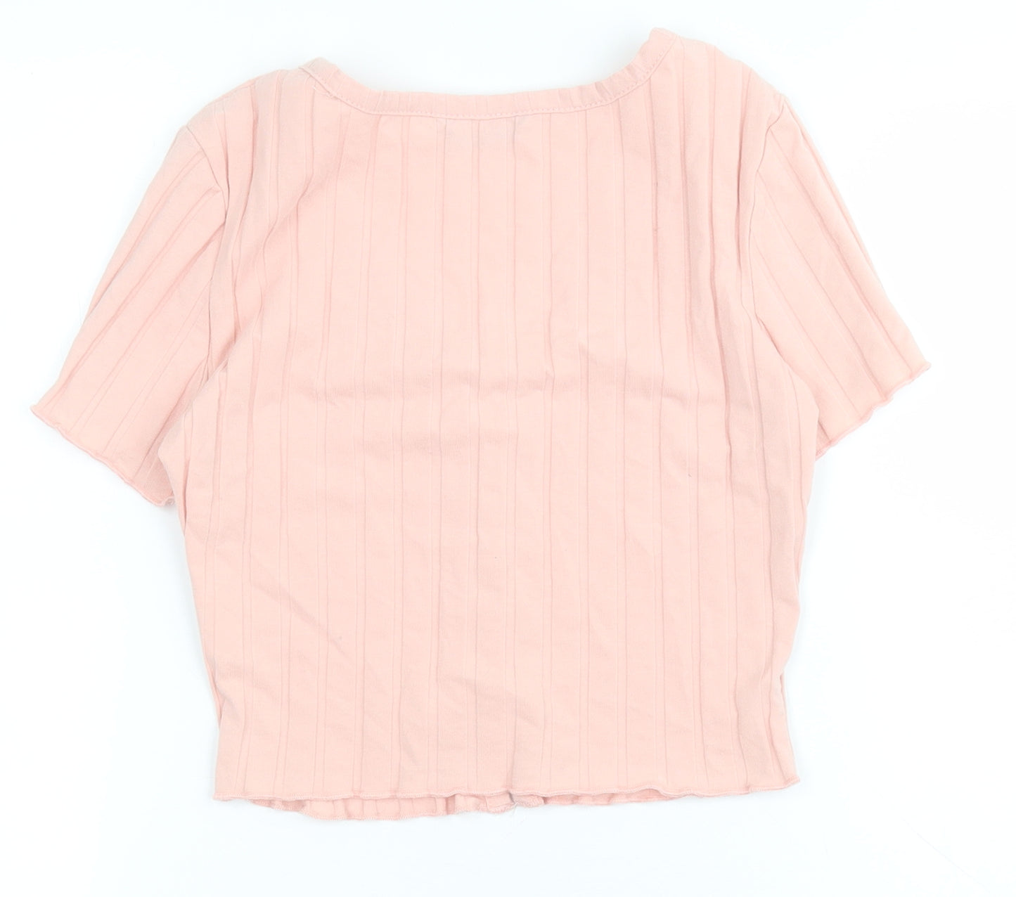SheIn Womens Pink  100% Cotton Basic T-Shirt Size XS Round Neck