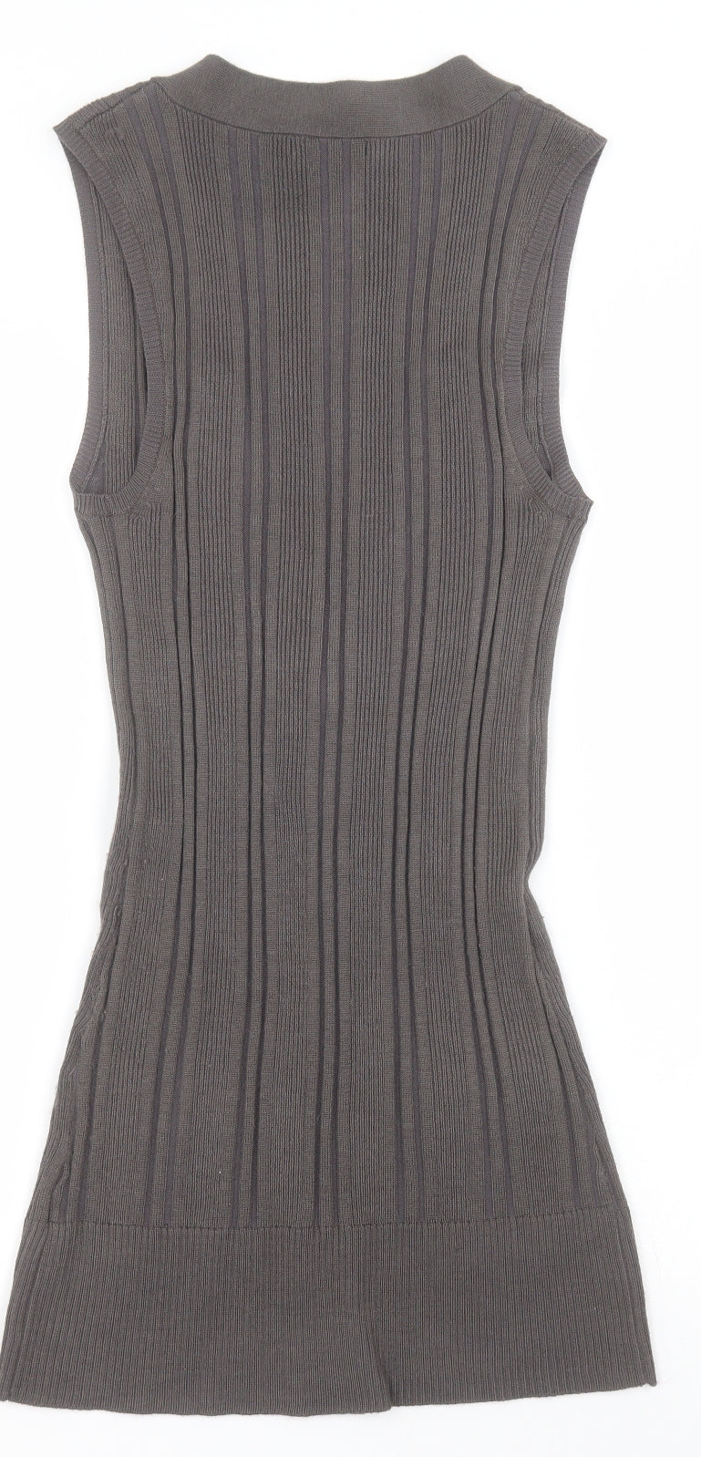 Atmosphere Womens Grey V-Neck  Acrylic Cardigan Jumper Size 14