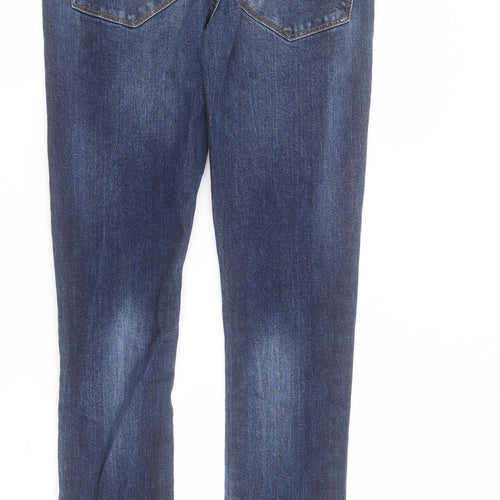 Very Womens Blue  Cotton Skinny Jeans Size S L30 in Regular Zip