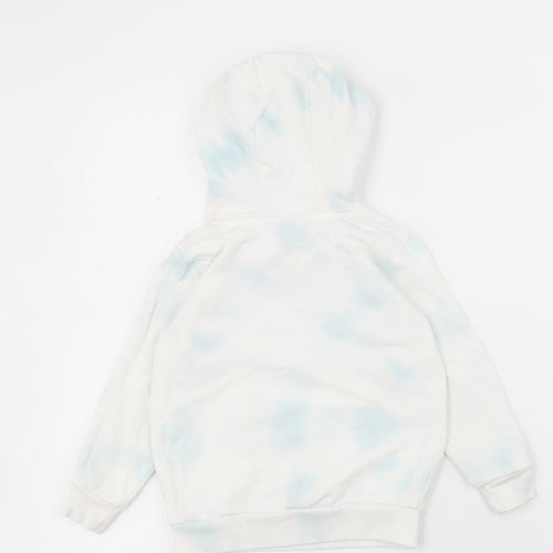 TU Girls White  Cotton Pullover Hoodie Size 3 Years   - Tie-dye