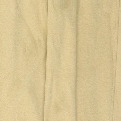 Goldstar Womens Yellow  Cotton Trousers  Size 14 L30 in Regular Button