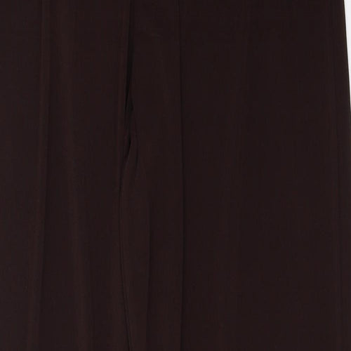 Preworn Womens Black  Polyester Trousers  Size M L31 in Regular Tie
