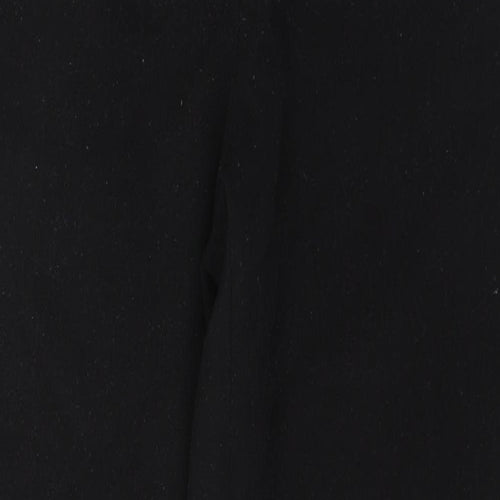 TU Womens Black  Polyester Trousers  Size 14 L28 in Regular Buckle