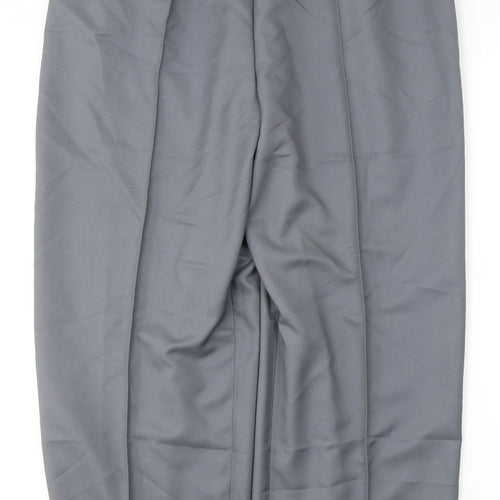 Amber Womens Grey  Polyester Trousers  Size 16 L27 in Regular