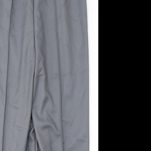 Amber Womens Grey  Polyester Trousers  Size 16 L27 in Regular