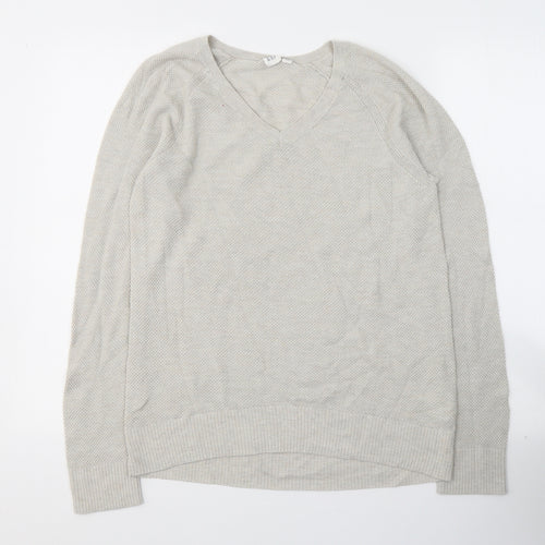 Gap Mens Beige Round Neck  Cotton Pullover Jumper Size M