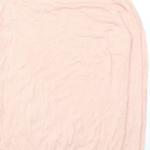 Select Womens Pink  Viscose Jersey Blouse Size M Round Neck