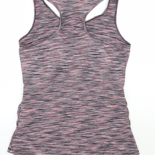Matalan Womens Pink  Polyester Basic Tank Size M V-Neck Pullover