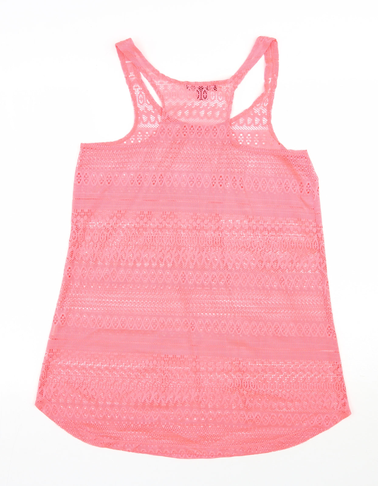 Atmosphere Womens Pink  Polyester Basic Tank Size S Scoop Neck