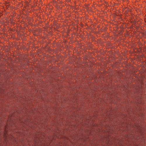 Selected Femme Womens Orange Round Neck  Nylon Pullover Jumper Size XS