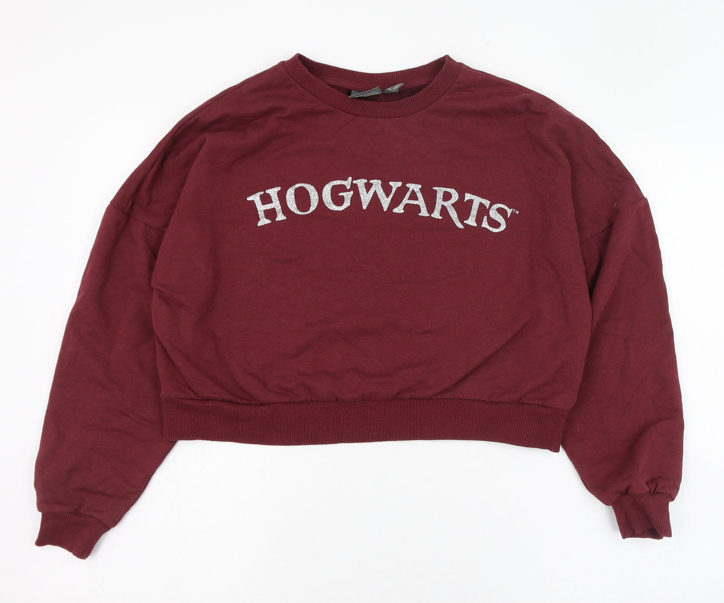 Primark Womens Red  Cotton Pullover Sweatshirt Size 6  Pullover - Harry Potter