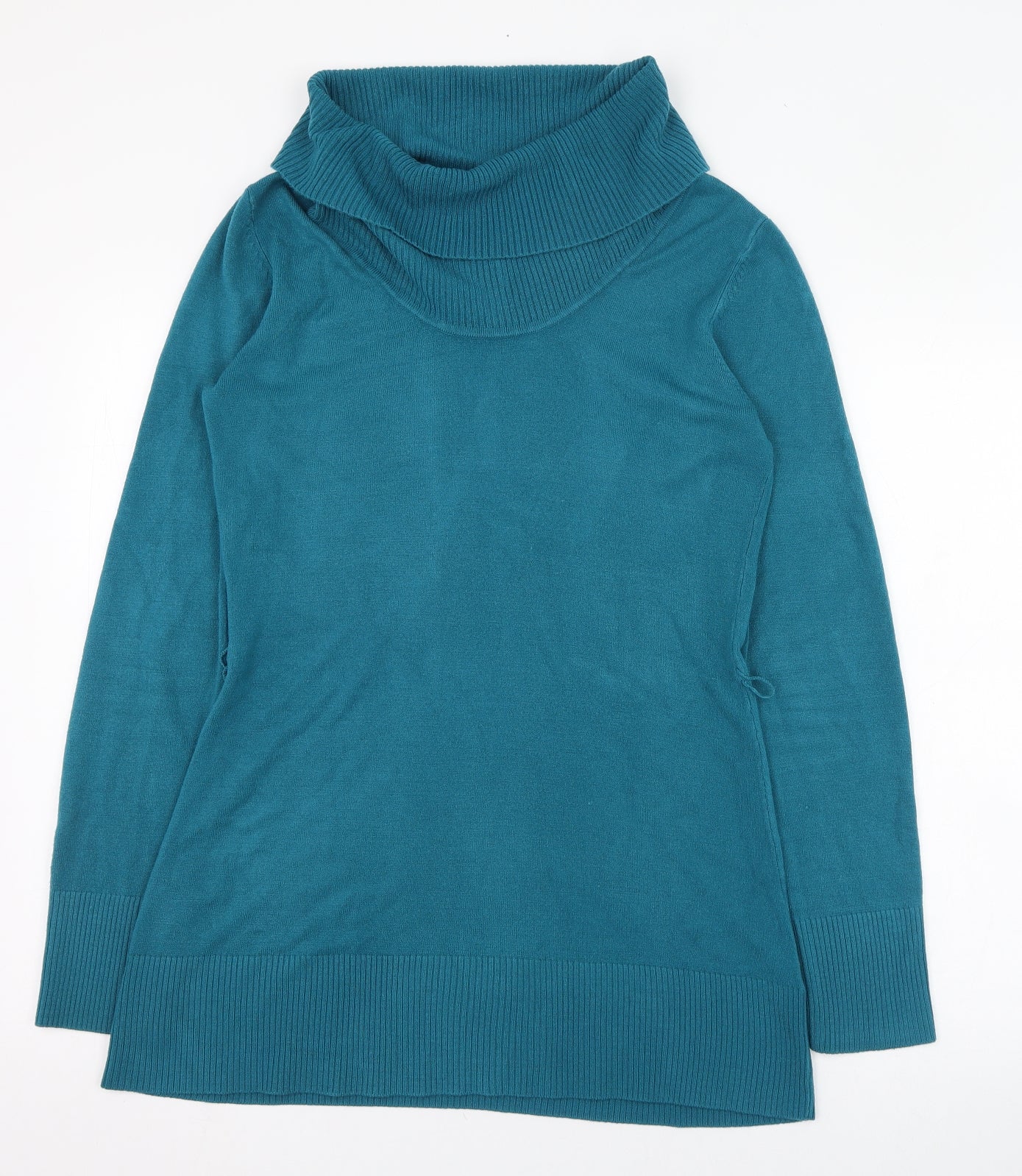 NEXT Womens Blue Roll Neck  Acrylic Pullover Jumper Size 10