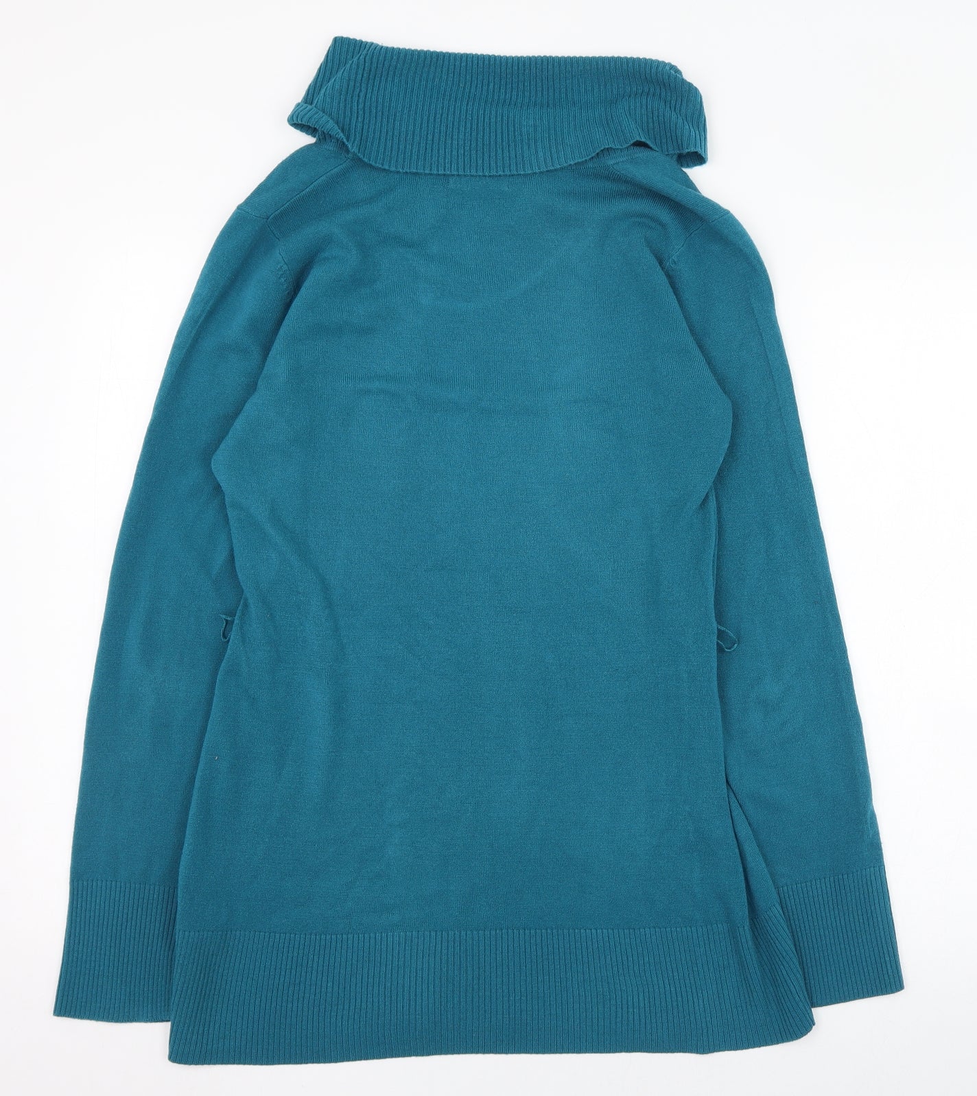 NEXT Womens Blue Roll Neck  Acrylic Pullover Jumper Size 10