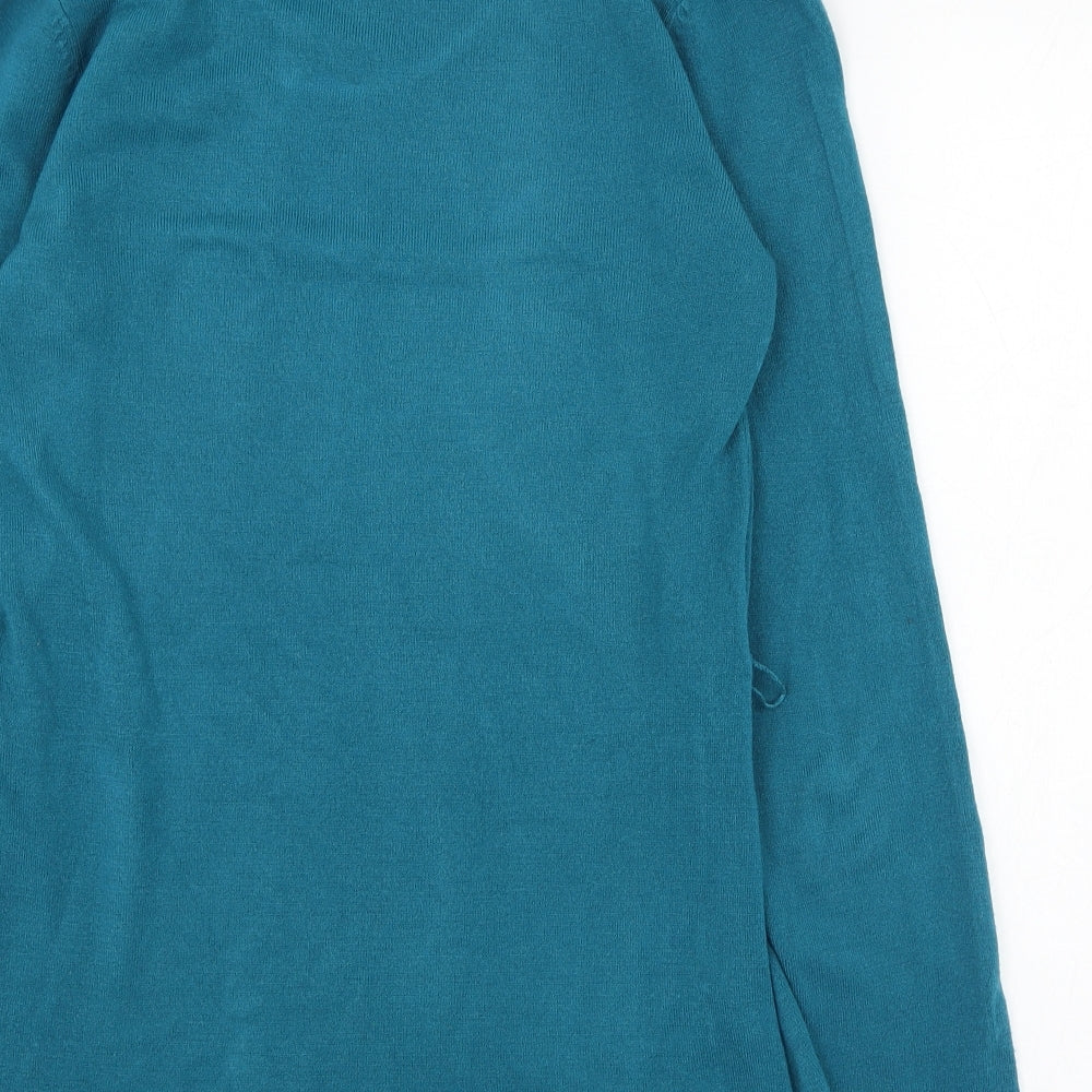 NEXT Womens Blue Roll Neck  Acrylic Pullover Jumper Size 10