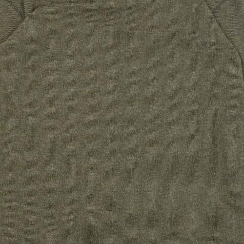 River Island Mens Green Round Neck  Cotton Pullover Jumper Size L