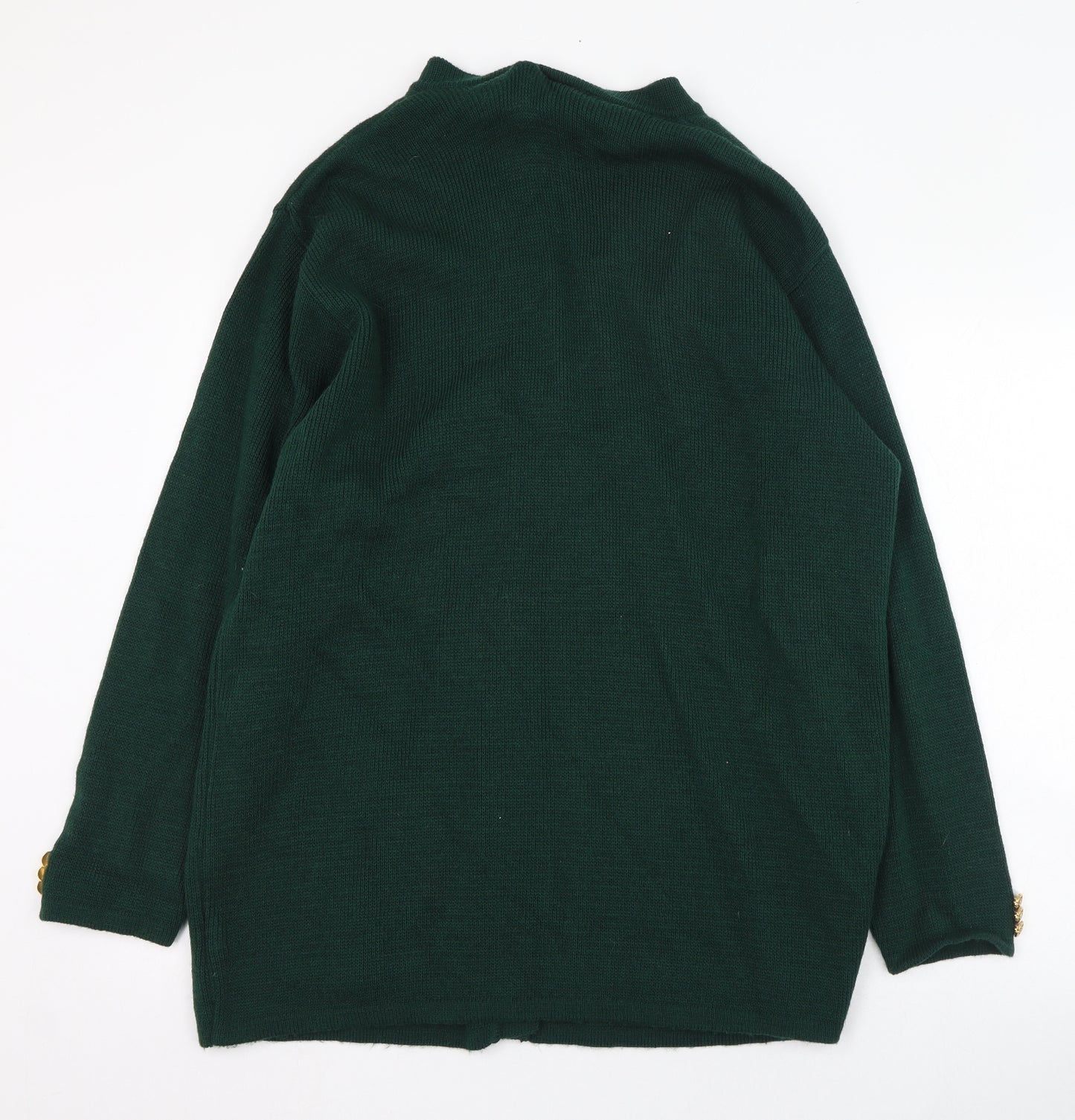 Concept Womens Green V-Neck  Acrylic Cardigan Jumper Size XL   - Squirrel