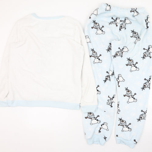 Primark Womens Blue  Polyester  Pyjama Set Size 6   - Frozen, Olaf