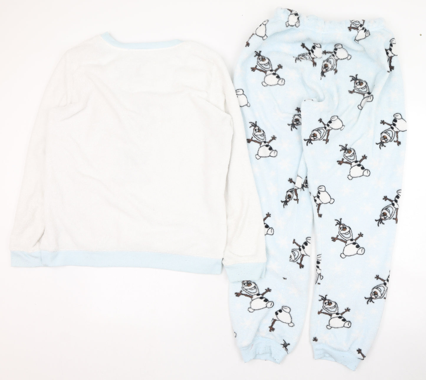 Primark Womens Blue  Polyester  Pyjama Set Size 6   - Frozen, Olaf