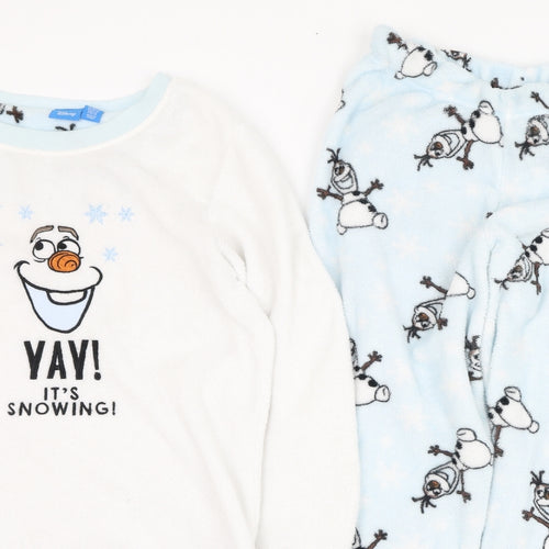 Primark Womens Blue  Polyester  Pyjama Set Size 6   - Frozen, Olaf