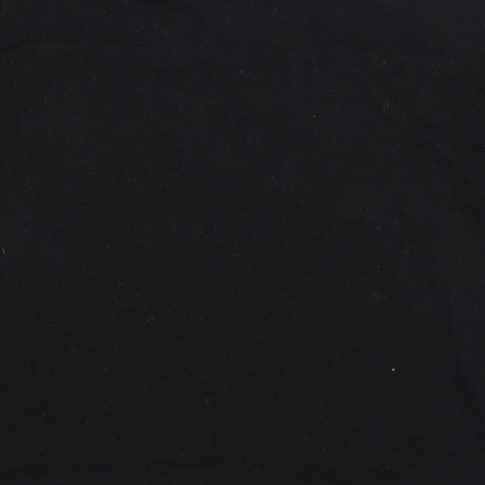Paramour Womens Black  Polyester Basic T-Shirt Size XL Round Neck