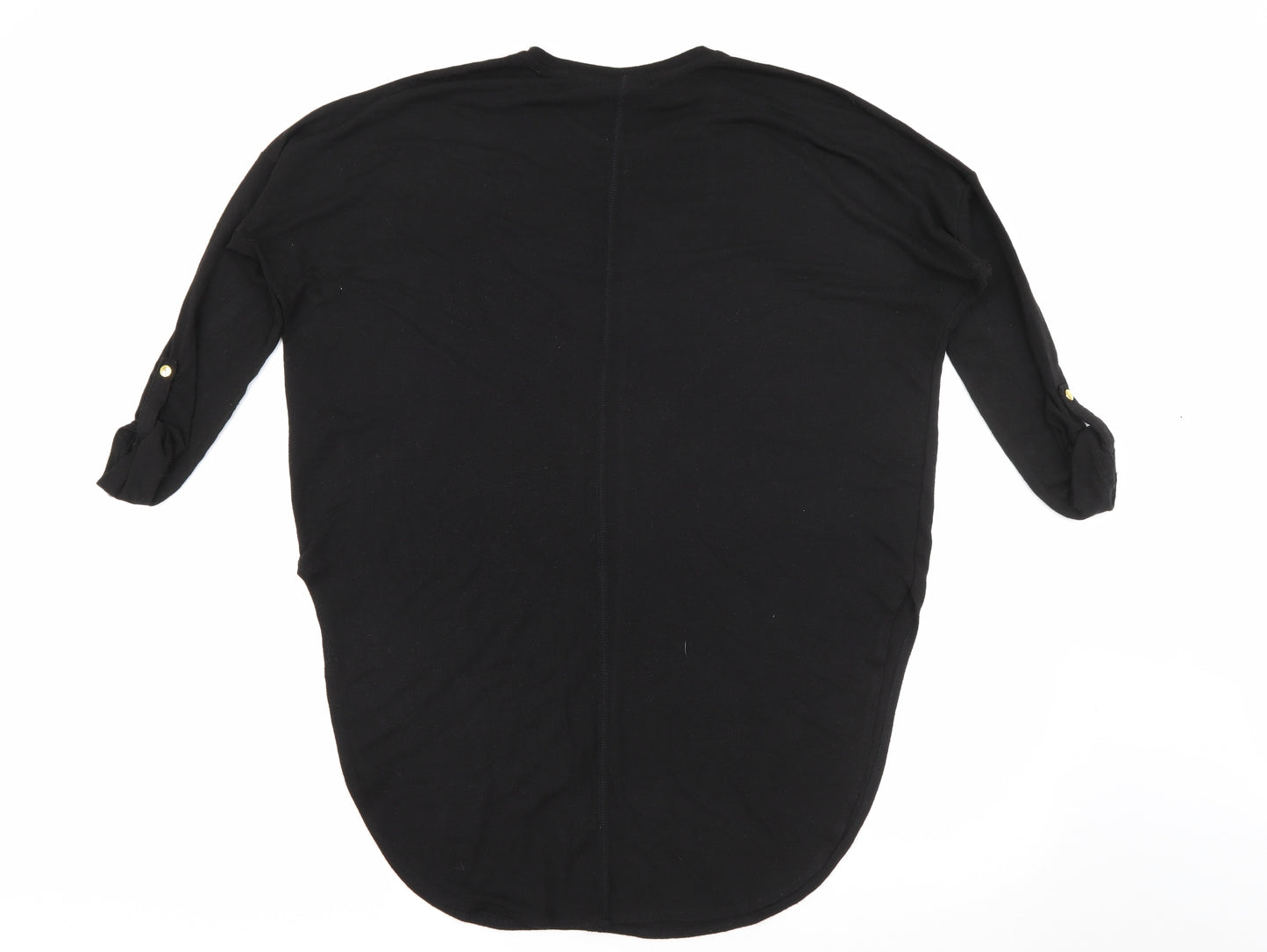 Primark Womens Black Crew Neck  Polyester Pullover Jumper Size L