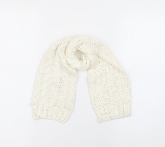 Matalan Girls White  Acrylic Scarf Scarves & Wraps One Size