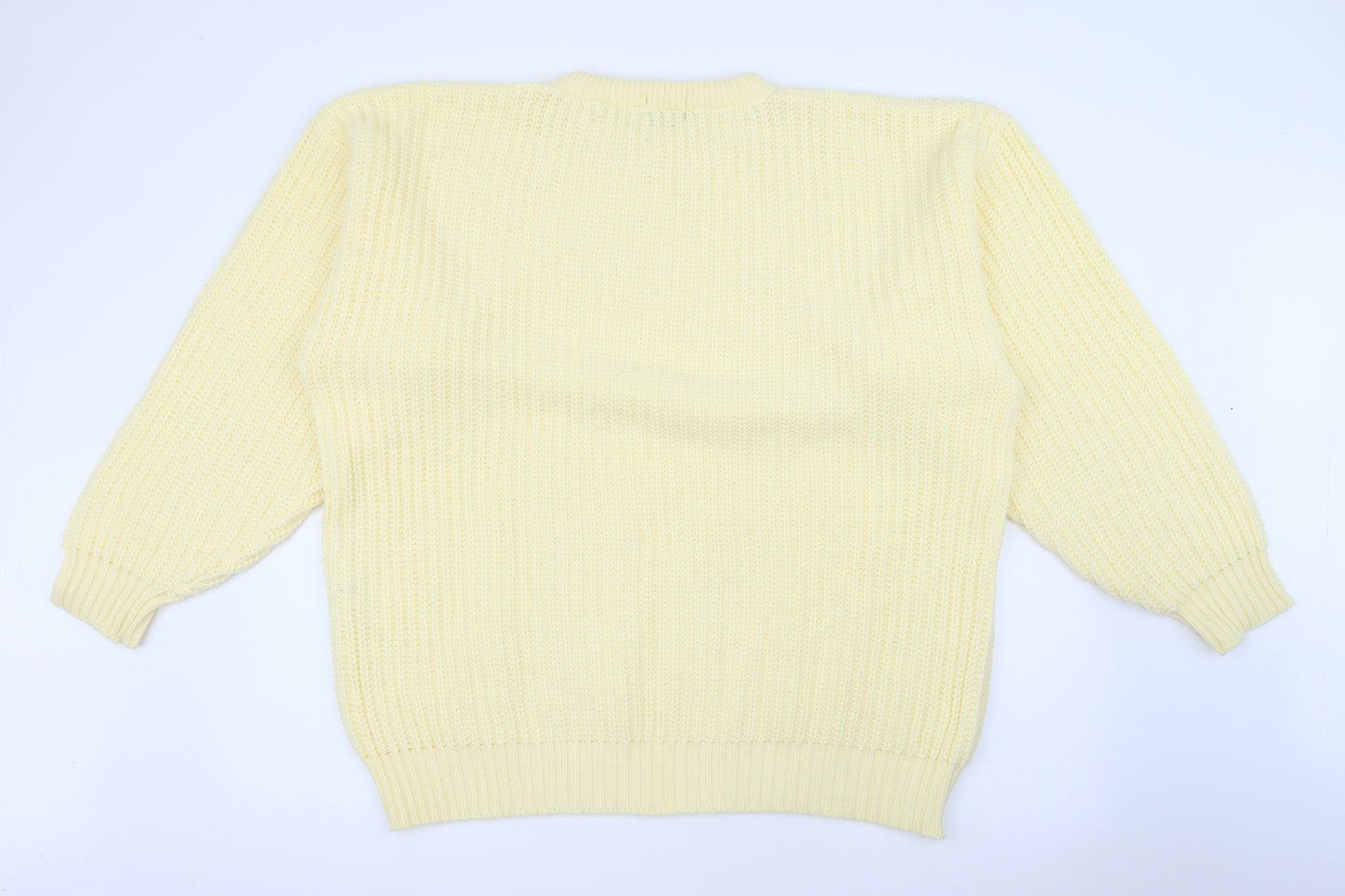 Champion Mens Ivory Crew Neck  Acrylic Pullover Jumper Size XL