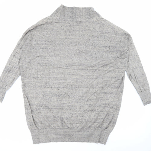 Primark Womens Brown V-Neck  Polyester Cardigan Jumper Size 10