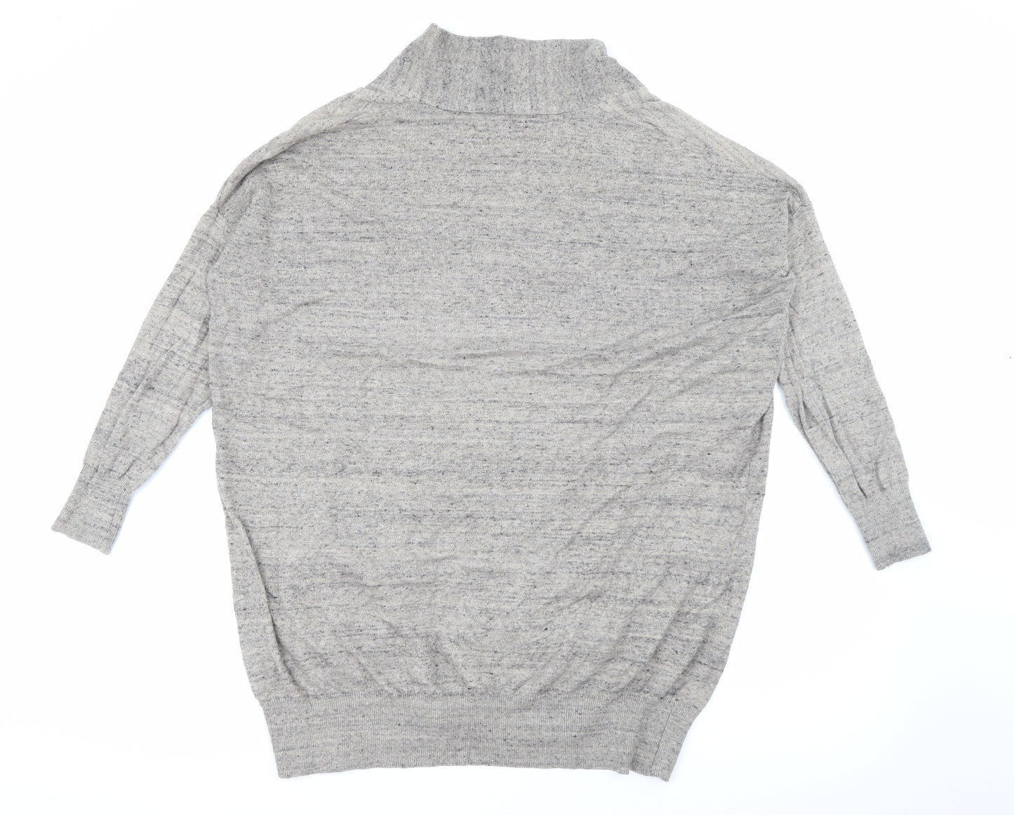 Primark Womens Brown V-Neck  Polyester Cardigan Jumper Size 10