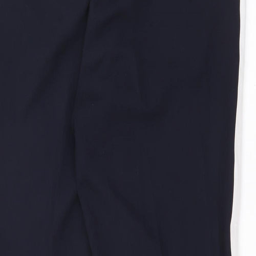 ASOS Womens Blue  Polyester Trousers  Size 34 in L28 in Regular Zip