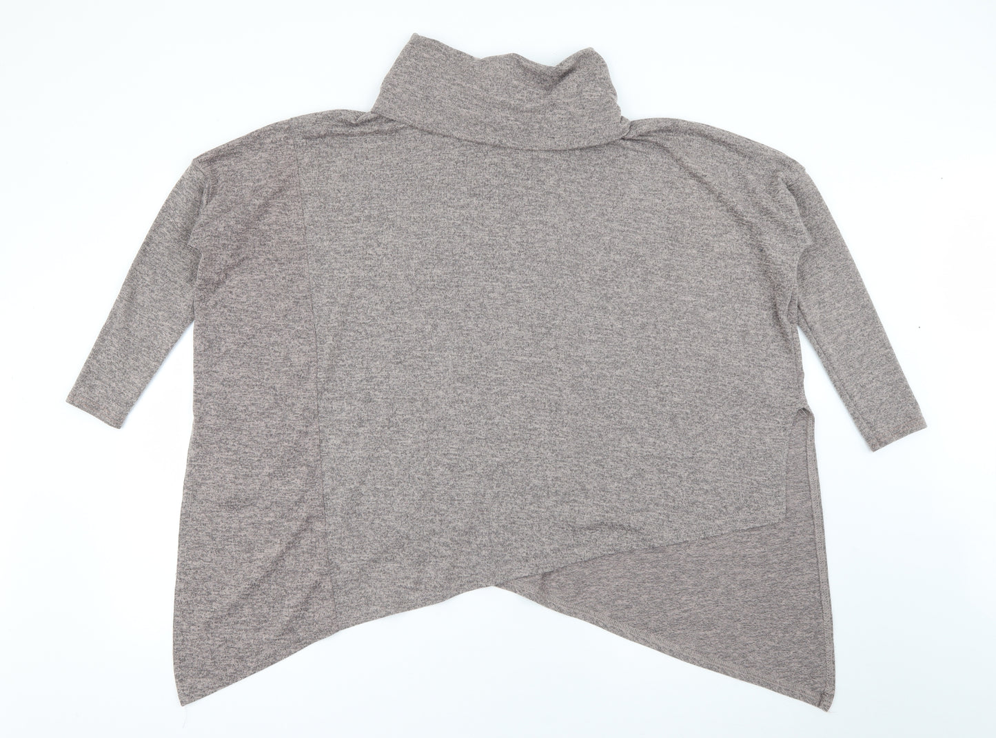 New Look Womens Brown Roll Neck  Polyester Pullover Jumper Size S