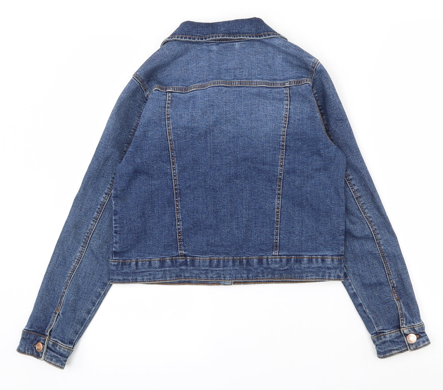 Primark Girls Blue   Jacket  Size 11-12 Years  Button