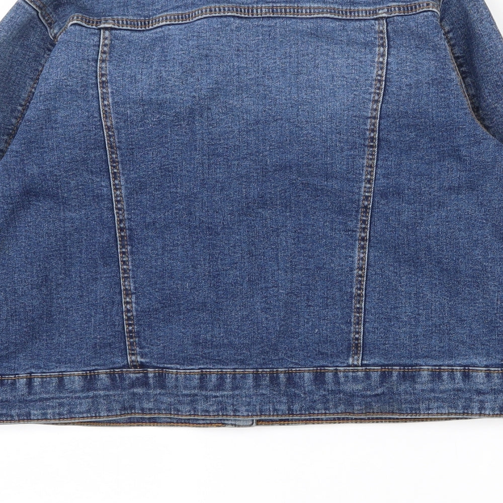 Primark Girls Blue   Jacket  Size 11-12 Years  Button