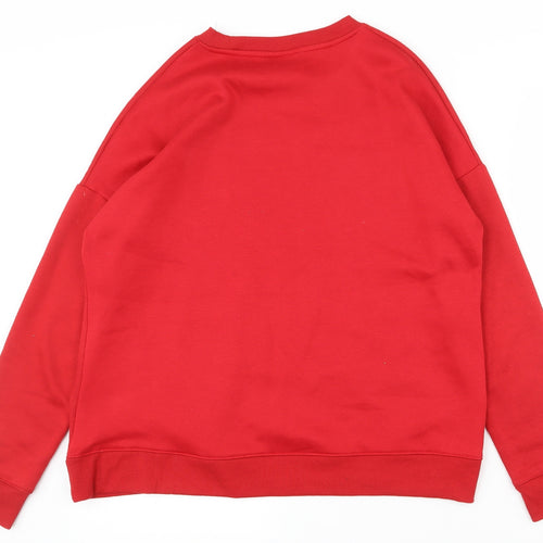 Papaya Womens Red  Polyester Pullover Sweatshirt Size M  Pullover