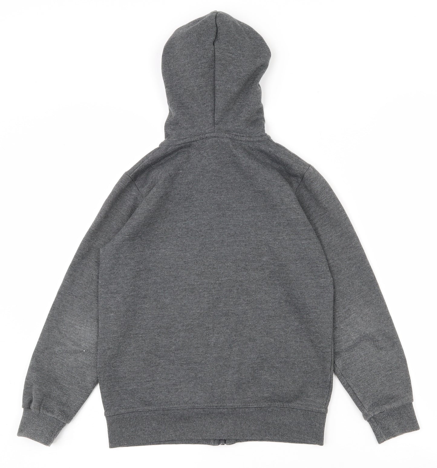 Beverly Hills Polo Club Boys Grey  Cotton Full Zip Hoodie Size 9-10 Years  Zip