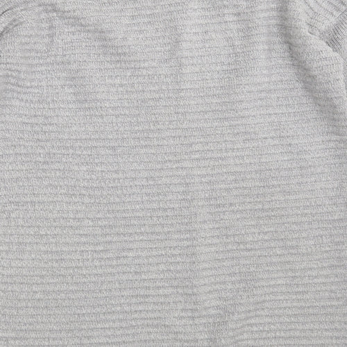 George Womens Grey Round Neck  Cotton Pullover Jumper Size 8