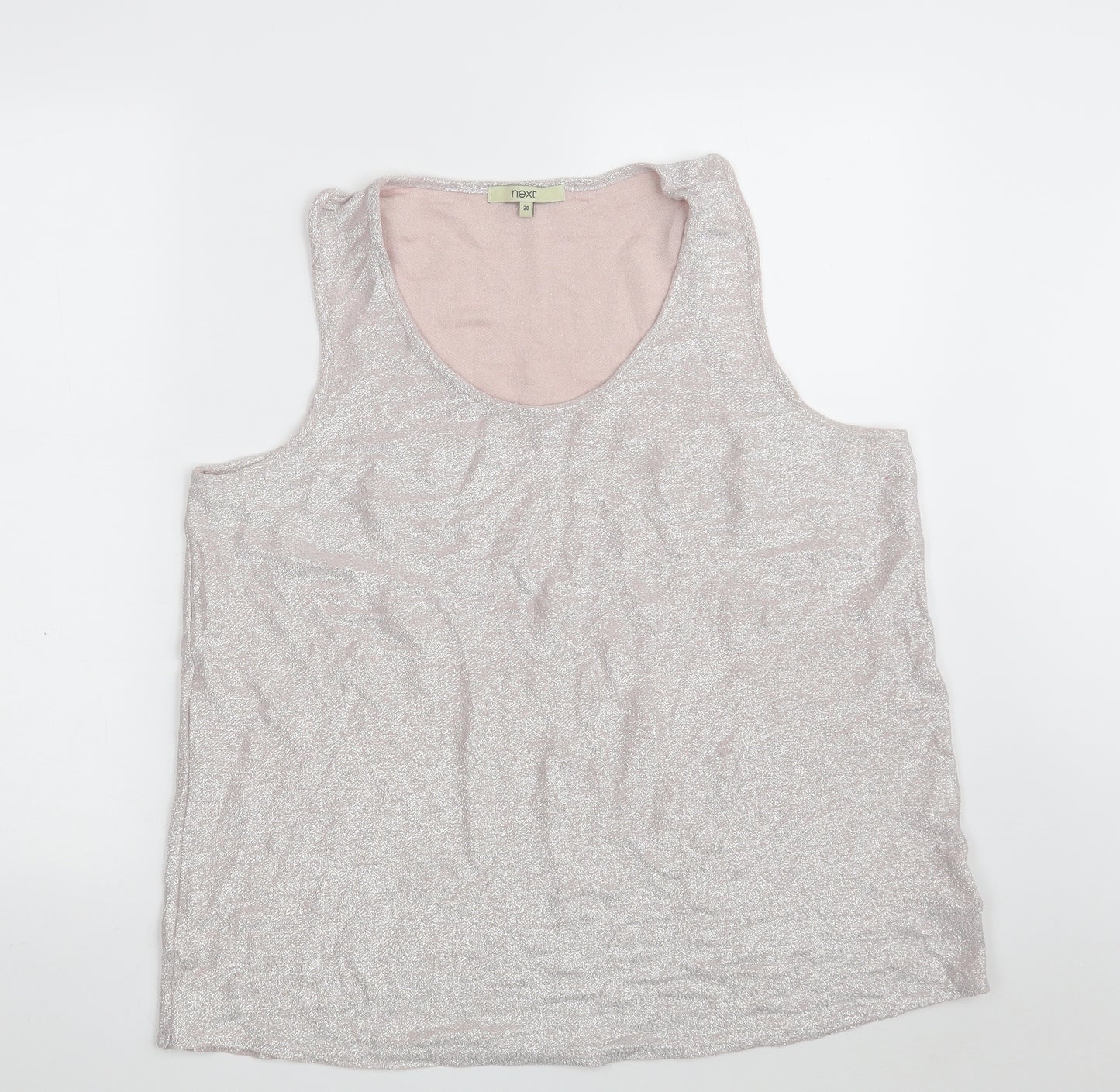 NEXT Womens Pink  Viscose Vest Sweatshirt Size 20