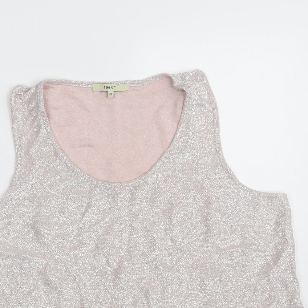 NEXT Womens Pink  Viscose Vest Sweatshirt Size 20