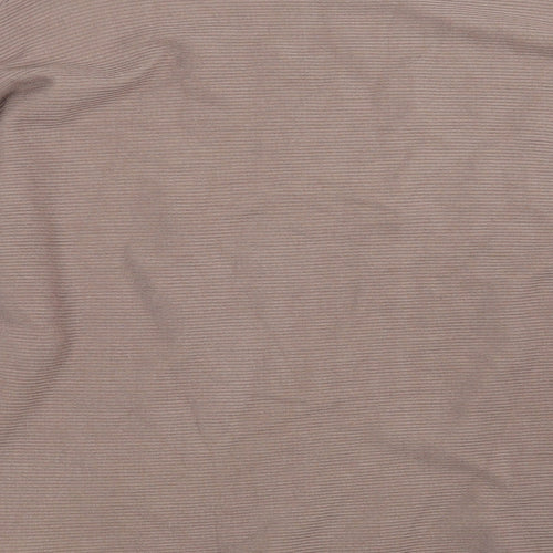Alexara Womens Brown Boat Neck  Viscose Pullover Jumper Size S