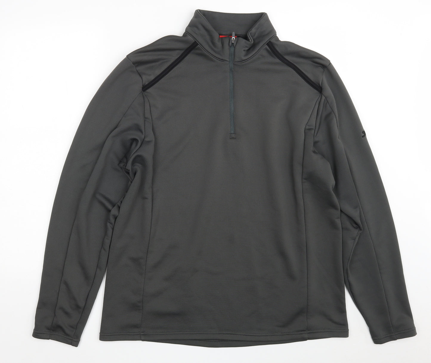 Slazenger Mens Grey  Polyester Pullover Sweatshirt Size XL