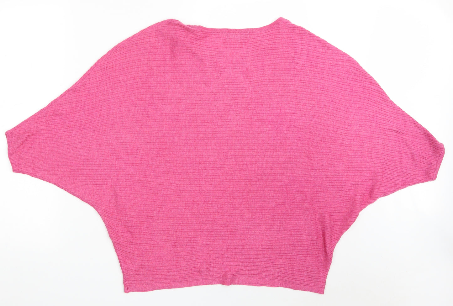 F&F Womens Pink Boat Neck  Acrylic Pullover Jumper Size 10